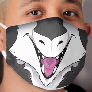 Black Sergal Cloth Face Mask