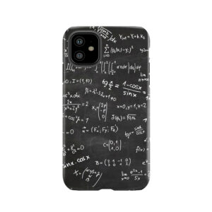 Blackboard With Numbers Math Formulas Mathematics Equations Tough Phone Case