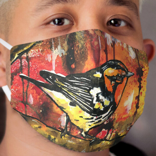 Blackburnian Warbler Cloth Face Mask