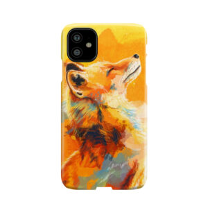 Blissful Light - Fox Illustration, Animal Portrait, Inspirational Phone Case