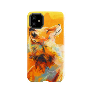 Blissful Light - Fox Illustration, Animal Portrait, Inspirational Tough Phone Case