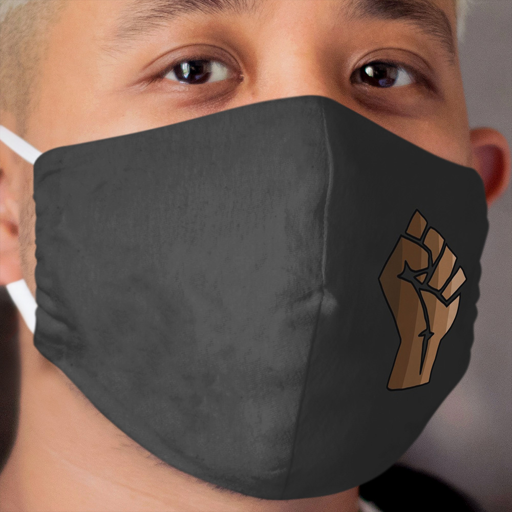 BLM Black Lives Matter Fist Multiracial Cloth Face Mask
