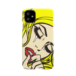 Blonde Crying Comic Girl Phone Case