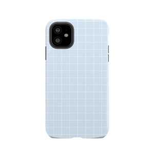 Blue Aesthetic Grid Tough Phone Case
