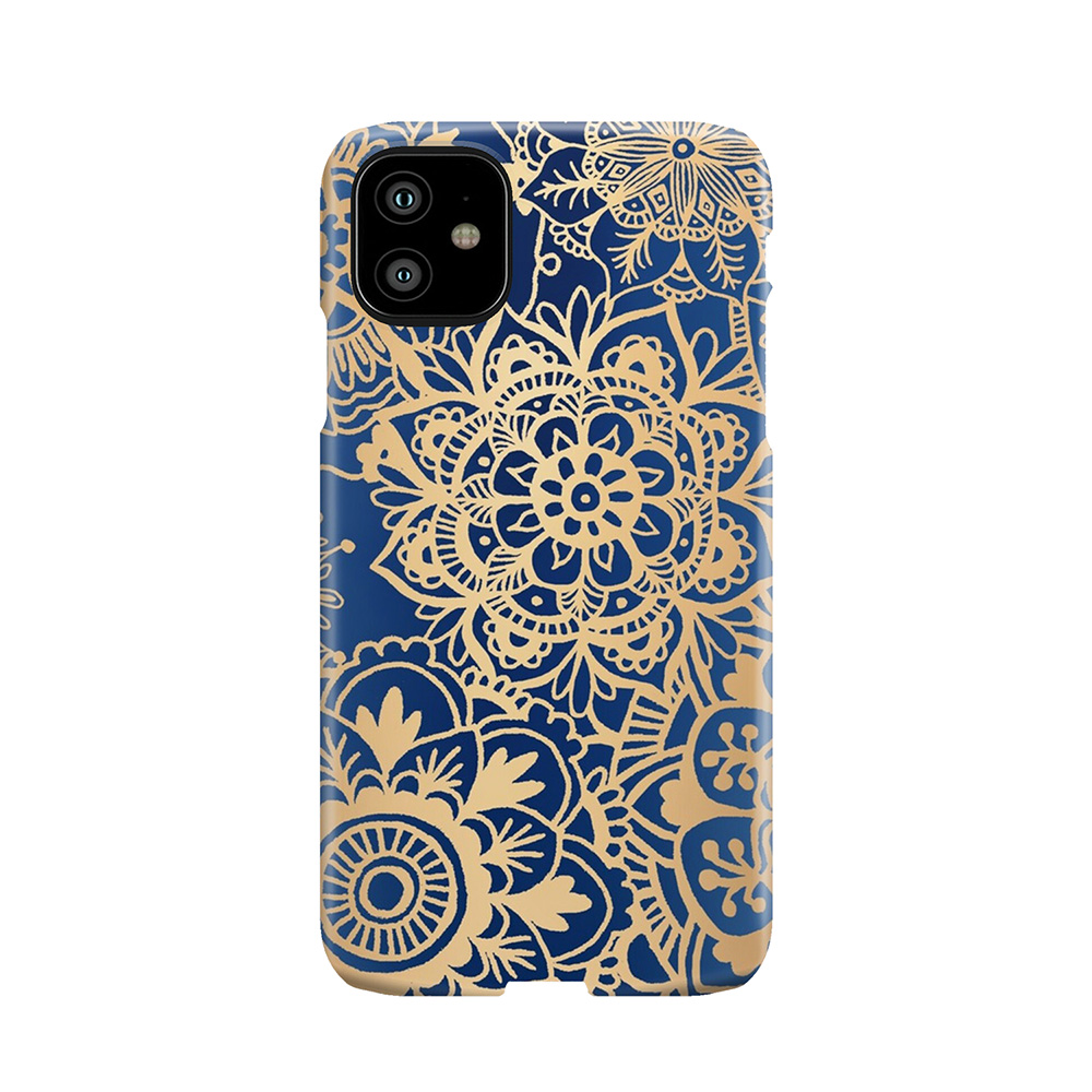 Blue And Gold Mandala Pattern Phone Case