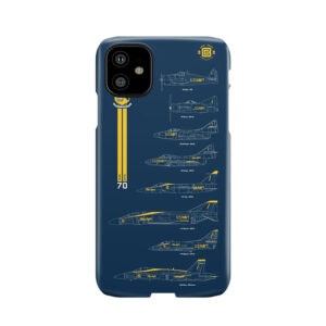 Blue Angels Chronology Blueprint Phone Case