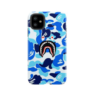 Blue Bape Shark Tough Phone Case