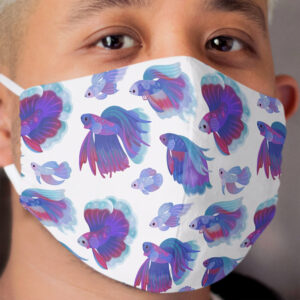 Blue Betta Cloth Face Mask