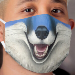 Blue Fox Cloth Face Mask