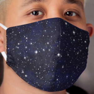 Blue Galaxy Stars Cloth Face Mask