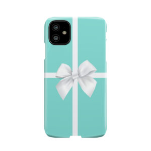 Blue Gift Box White Bow Phone Case