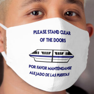 Blue Monorail Cloth Face Mask