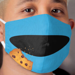 Blue Monster Cookie Cloth Face Mask