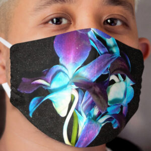 Blue Orchids Cloth Face Mask