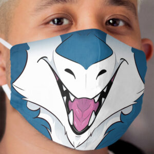 Blue Sergal Cloth Face Mask