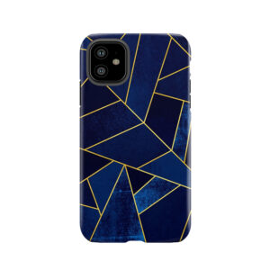 Blue Stone / Yellow Lines Tough Phone Case