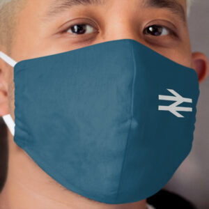 Blue style british rail Cloth Face Mask