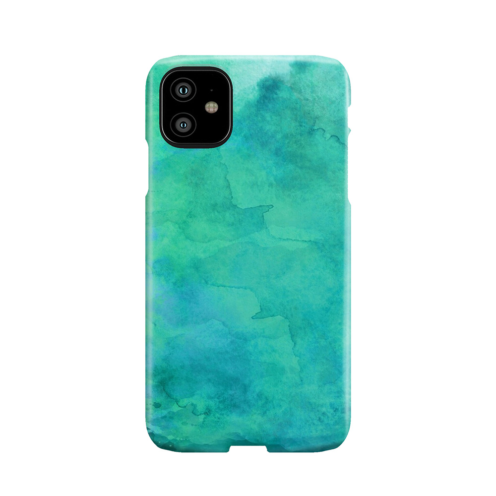 Blue Teal Turquoise Watercolor Background Phone Case