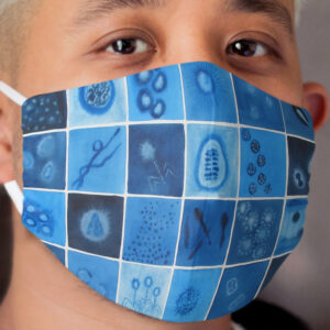 Blue Virus Cloth Face Mask
