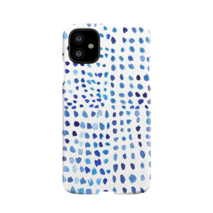 Blue Watercolor Dots Phone Case