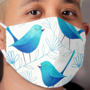 Bluebirds Cloth Face Mask