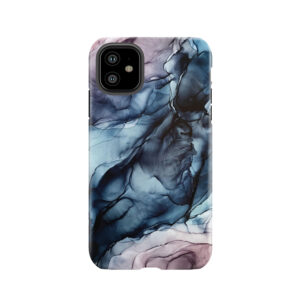 Blush And Darkness Abstract Alcohol Ink Painting Tough Phone Case