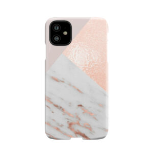 Blush Pink Layers Of Rose Gold And Marble Phone Case
