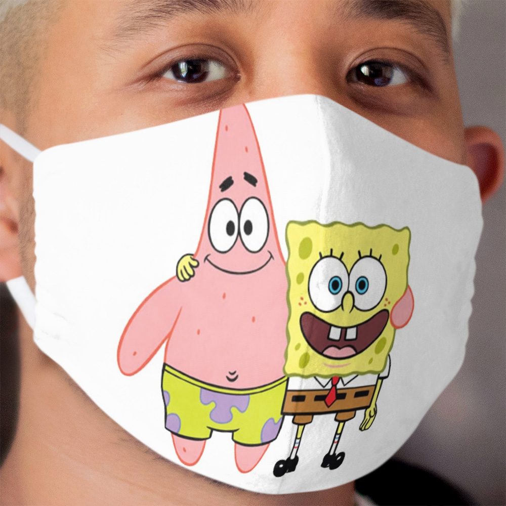 Bob and Patrick best friends Cloth Face Mask