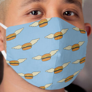 Bob's Burgers Flying Burgers Cloth Face Mask
