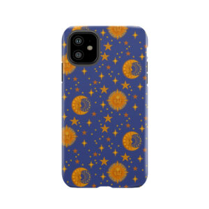 Bohemian 90's Sun And Moon Celestial Pattern Tough Phone Case