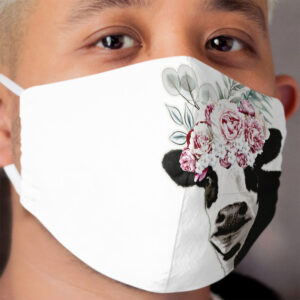 Boho Cow Cloth Face Mask