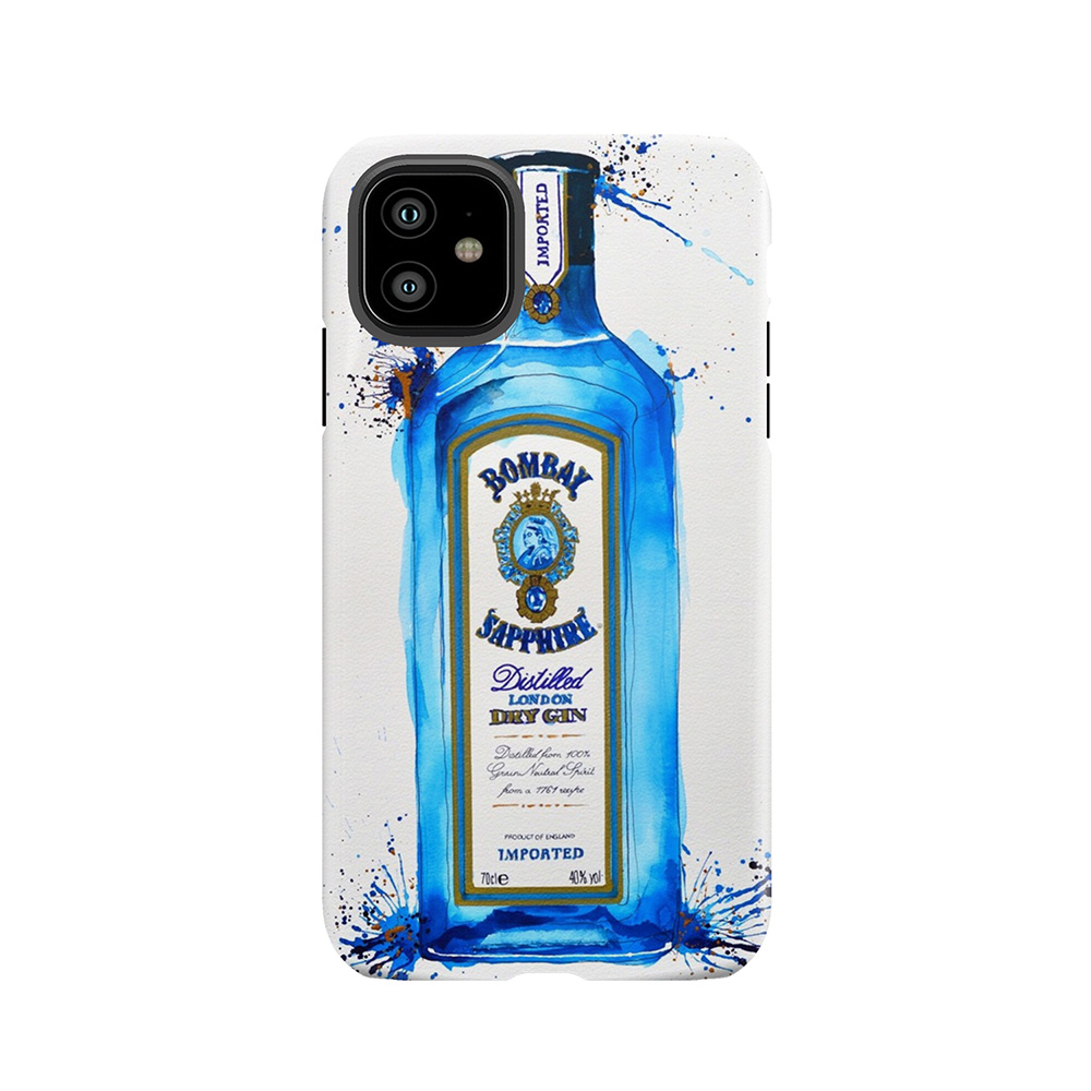 Bombay Sapphire Gin Bottle Tough Phone Case