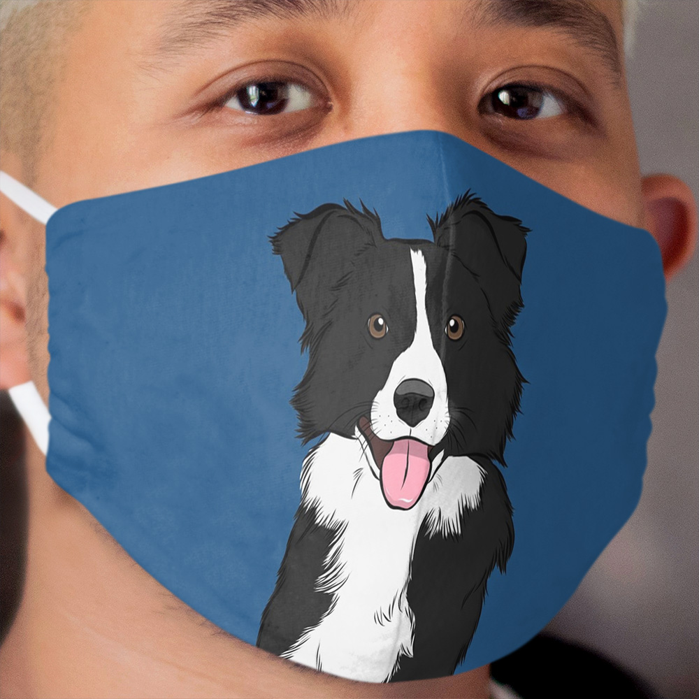 Border Collie Cloth Face Mask