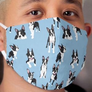 Boston Terrier Cloth Face Mask