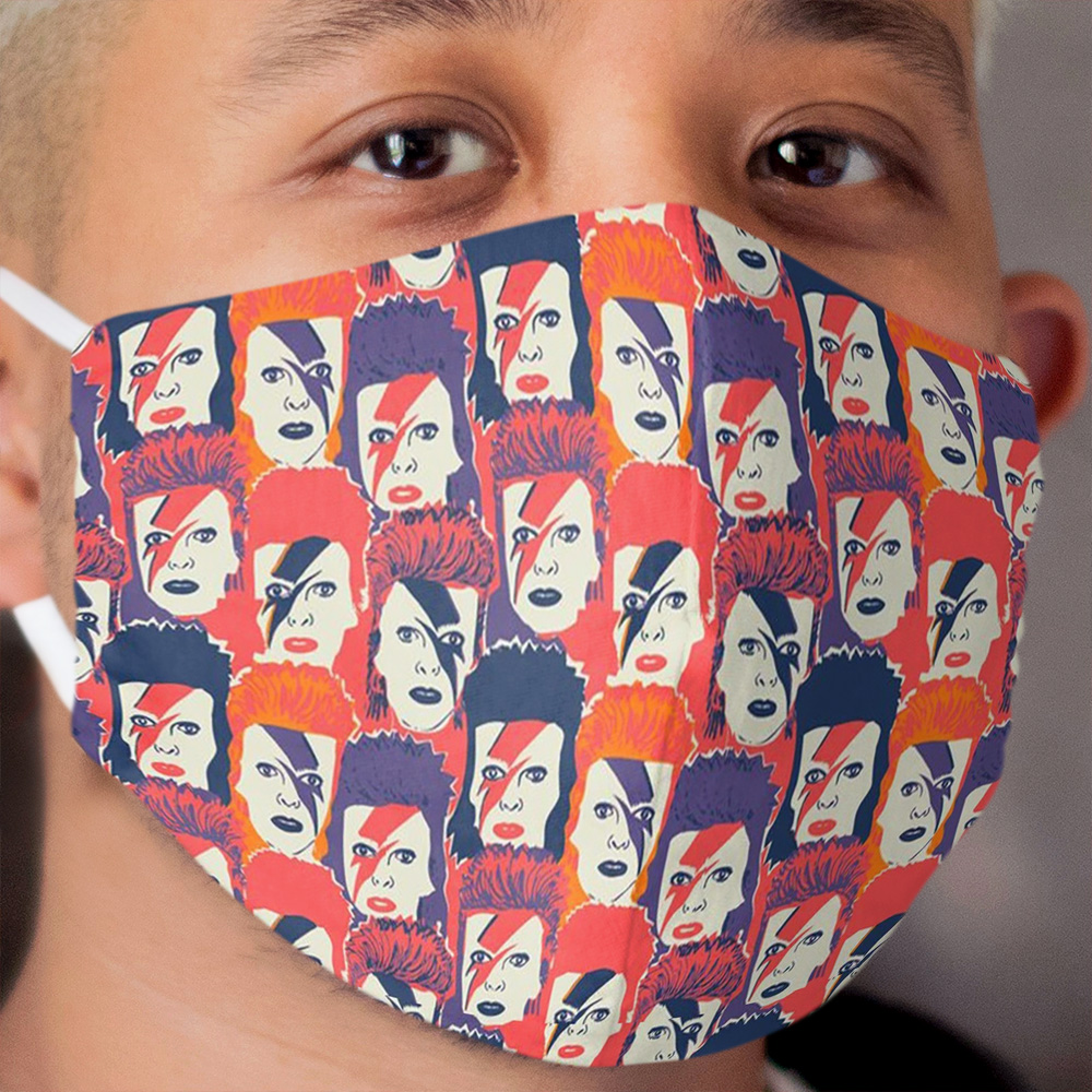 Bowie print Cloth Face Mask