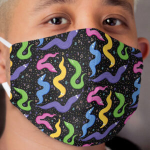 Bowling Worm On A String Cloth Face Mask