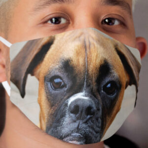 Boxer Portrait - Boxer Dog Series Cloth Face Mask