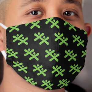 Boys and Girls Clubs of Canada - green on black Cloth Face Mask