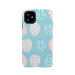 Brainy Pastel Pattern (Awesome Pastel Brains) Tough Phone Case