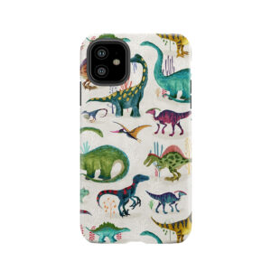 Bright Dinosaurs Tough Phone Case