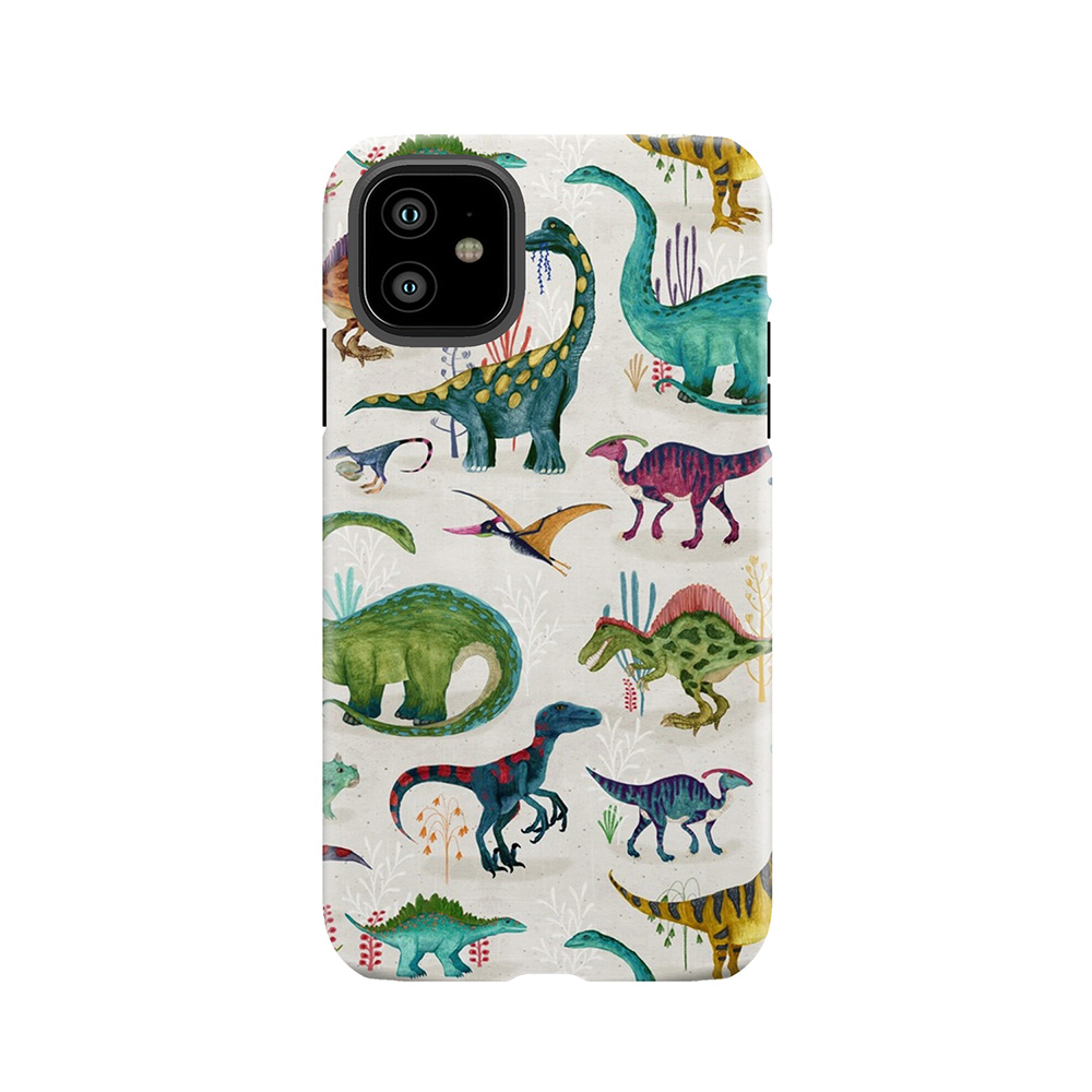 Bright Dinosaurs Tough Phone Case