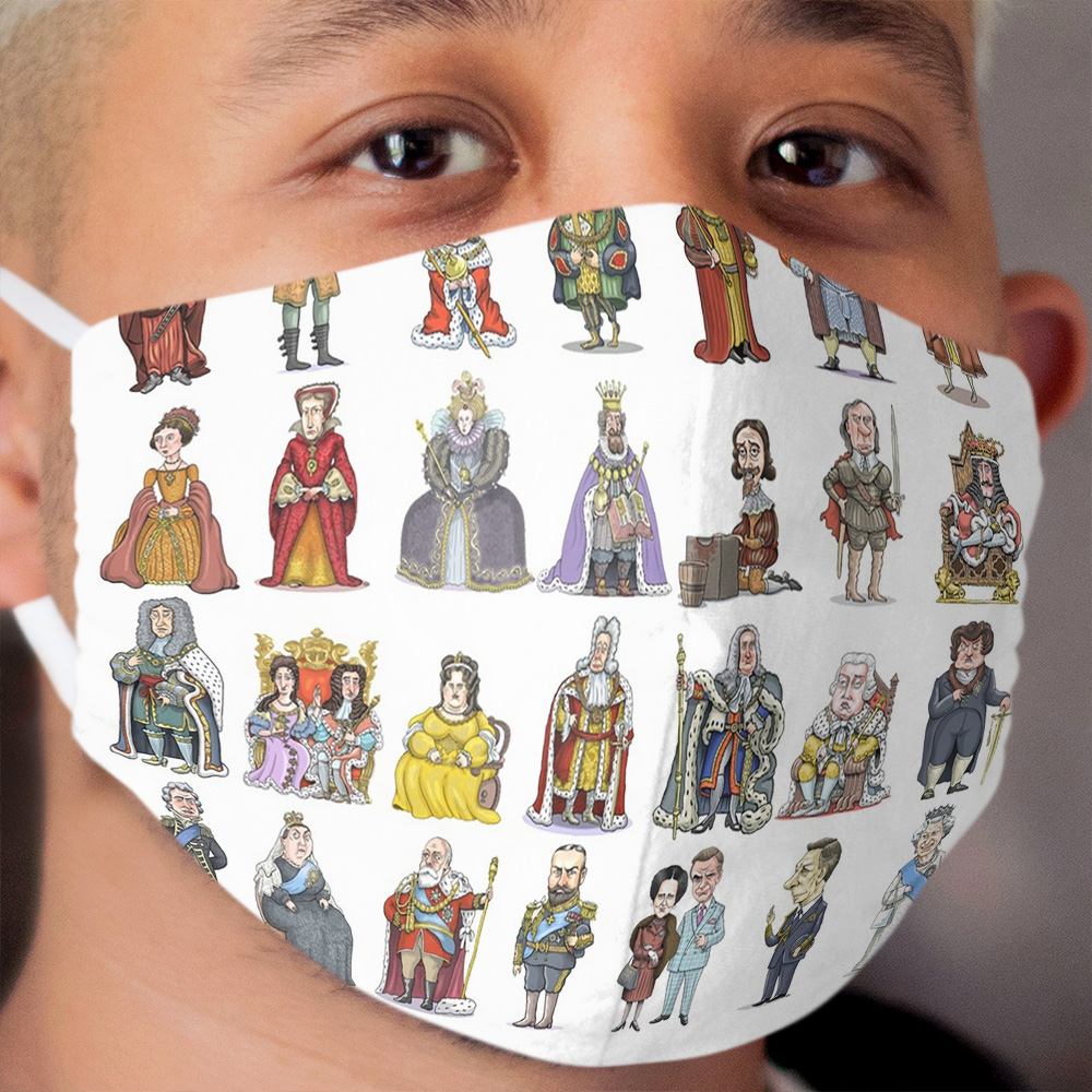 British Monarchs: The Complete Set Cloth Face Mask