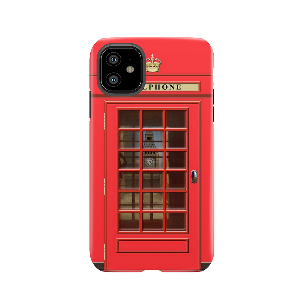 British Red Phone Box With Big Ben Tough Phone Case