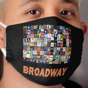 Broadway Musical Theatre Logos - Hand Drawn Cloth Face Mask 2