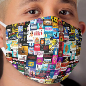 Broadway Show Logo Collage Cloth Face Mask