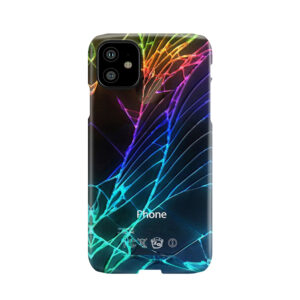 Broken Damaged Cracked Out Back Black Iphone Photograph Phone Case