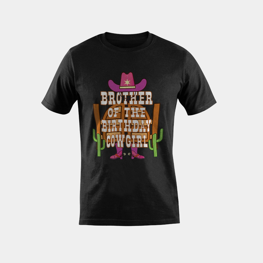 Brother Of The Birthday Cowgirl Kids Rodeo Party B-day T-Shirt