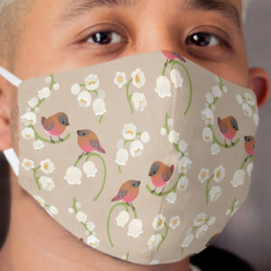 Brown capped rosy finch Cloth Face Mask