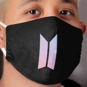 BTS LOGO Cloth Face Mask [Black] Cloth Face Mask