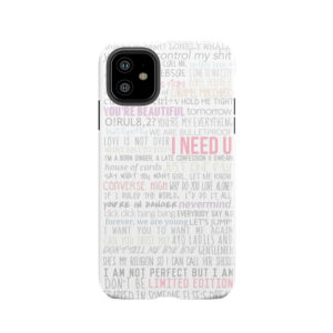 Bts Lyrics Tough Phone Case